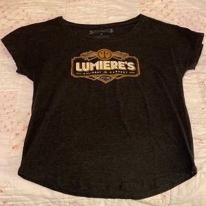 Whosits and whatsits Disney brand. Lumiere graphic tee. Size S